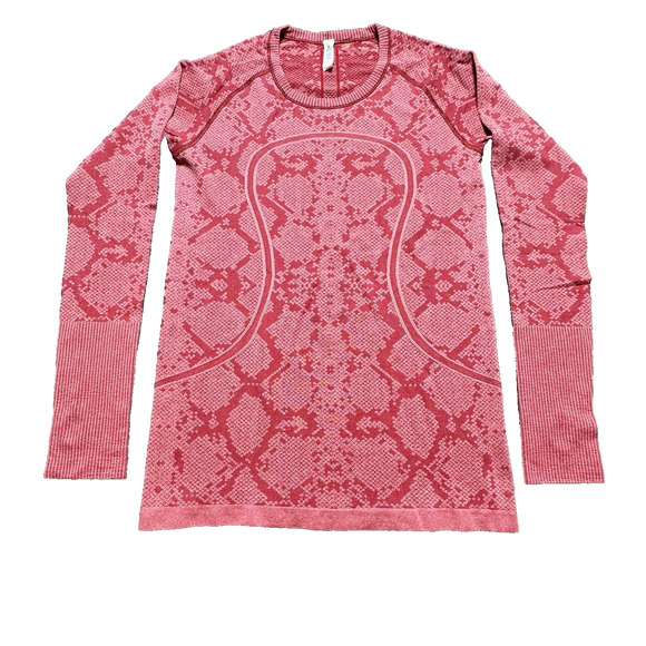 Lululemon Swiftly Tech Long Sleeve Top Berry Rumble Red Size‎ 10 - Picture 1 of 8